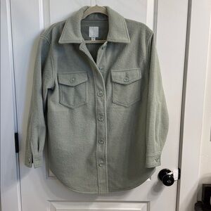 Joie Sage Green Shirt Jacket
